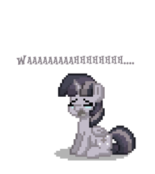 Size: 640x720 | Tagged: safe, imported from derpibooru, twilight sparkle, alicorn, pony, pony town, crying, depressed, discorded, discorded twilight, sad, simple background, solo, text, transparent background, twilight sparkle (alicorn), twilight tragedy, wah