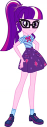 Size: 547x1460 | Tagged: safe, artist:thehumanboywonder, imported from derpibooru, sci-twi, twilight sparkle, human, equestria girls, clothes, clothes swap, palette swap, recolor, simple background, solo, white background