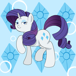 Size: 5000x5000 | Tagged: safe, artist:tickly-giggles, imported from derpibooru, rarity, pony, unicorn, eyeshadow, female, makeup, mare, raised hoof, raised leg, solo