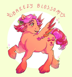 Size: 1280x1366 | Tagged: safe, artist:mylittlefusions, imported from derpibooru, earth pony, hybrid, pegasus, pony, fusion, g5, posey bloom, windy (g5)