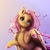 Size: 4000x4000 | Tagged: safe, artist:miokomata, imported from derpibooru, fluttershy, earth pony, pegasus, absurd resolution, chest fluff, colored hooves, cute, daaaaaaaaaaaw, female, freckles, freckleshy, looking at you, mare, owo, shyabetes, smiling, smiling at you, solo, wings