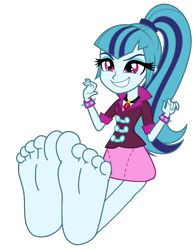 Size: 3000x3827 | Tagged: safe, artist:diegator007, edit, imported from derpibooru, sonata dusk, human, equestria girls, rainbow rocks, adorabolical, barefoot, base used, clothes, cute, evil grin, feet, female, fetish, foot fetish, foot focus, gem, grin, imminent tickles, jewelry, pendant, ponytail, simple background, siren gem, skirt, smiling, soles, solo, sonatabetes, spiked wristband, this will end in laughs, this will end in tickles, toes, transparent background, update, updated, vector, wristband
