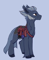 Size: 2388x2925 | Tagged: safe, artist:rutkotka, imported from derpibooru, bat pony, earth pony, pony, earth bat pony, ponified, solo, the witcher