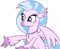 Size: 969x798 | Tagged: safe, edit, edited screencap, imported from derpibooru, screencap, silverstream, classical hippogriff, hippogriff, pony, uprooted, background removed, cute, diastreamies, female, looking left, mare, pink skin, png, simple background, solo, transparent background
