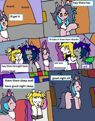 Size: 1194x1512 | Tagged: safe, artist:ask-luciavampire, imported from derpibooru, oc, changeling, pony, undead, vampire, vampony, wolf, wolf pony, comic, sleeping, tumblr