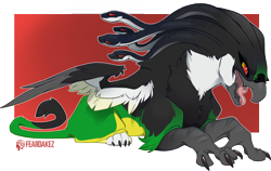 Size: 1570x993 | Tagged: source needed, safe, artist:kez, imported from derpibooru, oc, oc:gorgos, griffon, simple background, solo, transparent background