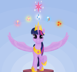 Size: 1279x1200 | Tagged: safe, artist:xodok, imported from derpibooru, twilight sparkle, alicorn, pony, series:ponyashnost, cutie mark, looking at you, smiling, twilight sparkle (alicorn)