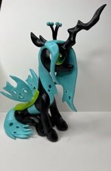 Size: 2067x3192 | Tagged: safe, artist:earthenpony, imported from derpibooru, queen chrysalis, changeling, craft, irl, photo, sculpture, solo