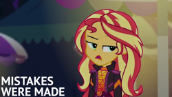 Size: 1920x1080 | Tagged: safe, edit, edited screencap, editor:quoterific, imported from derpibooru, screencap, sunset shimmer, human, equestria girls, equestria girls series, sunset's backstage pass!, spoiler:eqg series (season 2), geode of empathy, magical geodes, music festival outfit, solo