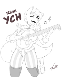 Size: 2480x3100 | Tagged: safe, artist:vandyart, imported from derpibooru, oc, anthro, pony, bard, fantasy, fantasy class, female