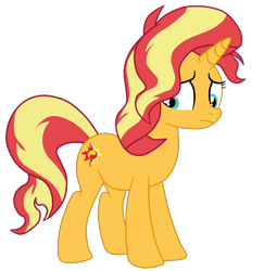 Size: 1700x1751 | Tagged: safe, artist:gmaplay, imported from derpibooru, sunset shimmer, pony, unicorn, equestria girls, female, mare, simple background, solo, sunset shimmer day, transparent background