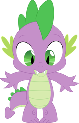 Size: 715x1117 | Tagged: safe, alternate version, artist:porygon2z, imported from derpibooru, spike, dragon, green isn't your color, cute, looking down, male, simple background, solo, spikabetes, transparent background, vector