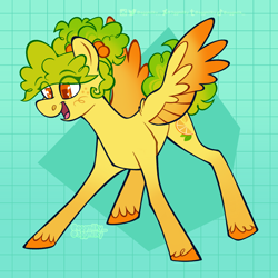 Size: 2048x2048 | Tagged: safe, artist:3ggmilky, imported from derpibooru, oc, oc only, pegasus, pony, colored hooves, colored wings, solo, wings