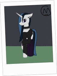 Size: 3196x4211 | Tagged: safe, artist:maître cervidé, imported from derpibooru, oc, oc:justice star, clothes, female, goth, gothic, picture, shy, solo, teenager