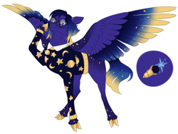 Size: 1600x1200 | Tagged: safe, artist:arexstar, imported from derpibooru, oc, oc:golden stars, pegasus, pony, clothes, cloven hooves, colored wings, female, glasses, mare, multicolored wings, offspring, parent:flash sentry, parent:twilight sparkle, parents:flashlight, simple background, solo, sweater, white background, wings