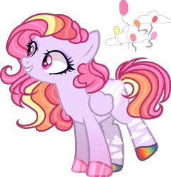 Size: 1224x1265 | Tagged: safe, artist:dayspring-dawnyt, artist:pegasski, imported from derpibooru, oc, oc only, pegasus, pony, adoptable, base used, colored wings, female, magical lesbian spawn, mare, offspring, parent:pinkie pie, parent:rainbow dash, parents:pinkiedash, simple background, solo, transparent background, two toned wings, wings