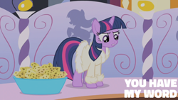 Size: 1920x1080 | Tagged: safe, edit, edited screencap, editor:quoterific, imported from derpibooru, screencap, twilight sparkle, pony, unicorn, green isn't your color, bowl, clothes, female, gritted teeth, mare, solo, spa, sponge, teeth, unicorn twilight