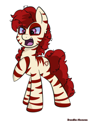 Size: 736x1008 | Tagged: safe, artist:doodle-hooves, imported from derpibooru, oc, oc only, oc:rampage, earth pony, pony, fallout equestria, fallout equestria: project horizons, barbed wire, fanfic art, female, hoof on chest, mare, simple background, solo, white background