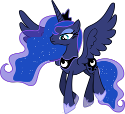 Size: 1879x1723 | Tagged: safe, artist:eclipsethings, imported from derpibooru, princess luna, alicorn, pony, female, flying, jewelry, looking down, mare, regalia, show accurate, simple background, solo, transparent background, vector