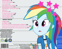 Size: 1342x1080 | Tagged: safe, edit, edited screencap, imported from derpibooru, screencap, apple leaves, apple munchies, bulk biceps, derpy hooves, doctor whooves, fluttershy, rainbow dash, time turner, chimera, human, equestria girls, rainbow rocks, apple family member, avril lavigne, cover, female, wide eyes