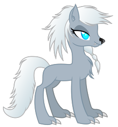 Size: 2313x2490 | Tagged: safe, artist:andrevus, imported from derpibooru, oc, oc only, hengstwolf, pony, werewolf, braid, chest fluff, simple background, solo, transparent background