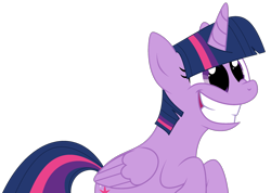 Size: 2551x1816 | Tagged: safe, artist:mint-light, artist:twilyisbestpone, imported from derpibooru, twilight sparkle, alicorn, pony, adorkable, base used, big grin, cute, dork, female, grin, happy, mare, simple background, smiling, solo, transparent background, twiabetes, twilight sparkle (alicorn), wide smile