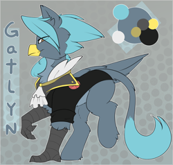 Size: 2120x2021 | Tagged: safe, artist:beardie, imported from derpibooru, oc, oc only, griffon, clothes