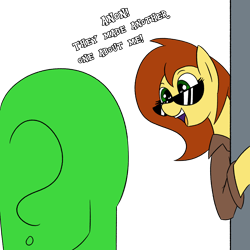 Size: 2500x2500 | Tagged: safe, artist:legendoflink, imported from derpibooru, oc, oc:anon, oc:postal mare, earth pony, human, pony, clothes, disembodied head, female, male, mare, ponified, postal, postal 2, postal dude, rule 63, simple background, sunglasses, text, transparent background, trenchcoat, wingding eyes