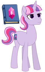 Size: 1024x1638 | Tagged: safe, artist:lillyleaf101, imported from derpibooru, oc, oc:quartz curator, pony, unicorn, magical lesbian spawn, male, offspring, parent:rarity, parent:twilight sparkle, parents:rarilight, simple background, solo, stallion, transparent background