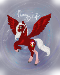 Size: 2963x3705 | Tagged: safe, artist:loopina, imported from derpibooru, oc, oc:cherry delight, pegasus, female