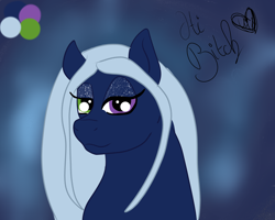 Size: 5000x4000 | Tagged: safe, artist:loopina, imported from derpibooru, oc, oc:edelweiss, pegasus, empire nightmare moon, female, heterochromia, lesbian, night, quick draw