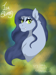 Size: 3000x4000 | Tagged: safe, artist:loopina, imported from derpibooru, oc, oc:ice storm, bat pony, bust, gift art, male