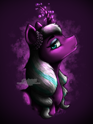 Size: 750x1000 | Tagged: safe, artist:deleetrix, imported from derpibooru, opaline arcana, alicorn, pony, spoiler:g5, spoiler:my little pony: make your mark, bust, digital art, female, g5, mare, solo