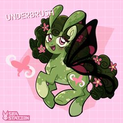 Size: 2000x2000 | Tagged: safe, artist:seasemissary, imported from derpibooru, oc, oc:underbrush, flutter pony, solo