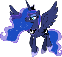 Size: 1879x1723 | Tagged: artist needed, source needed, safe, imported from derpibooru, princess luna, alicorn, pony, female, flying, jewelry, looking down, mare, regalia, show accurate, simple background, solo, transparent background, vector