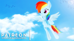 Size: 853x480 | Tagged: safe, artist:marshmallow-pone, imported from derpibooru, rainbow dash, 3d, source filmmaker