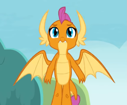 Size: 715x591 | Tagged: safe, imported from derpibooru, screencap, smolder, dragon, non-compete clause, cropped, dragoness, female, flying, solo, spread wings, wings