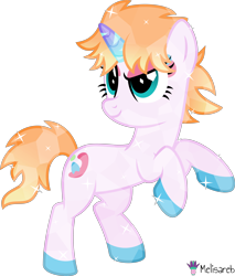Size: 4000x4693 | Tagged: safe, artist:melisareb, imported from derpibooru, oc, oc:cindy (kleptocorns), crystal pony, pony, unicorn, .svg available, absurd resolution, badass, crossover, female, gradient horn, gradient mane, gradient tail, horn, kleptocorns, mare, simple background, solo, tail, transparent background, vector