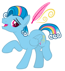 Size: 1024x1128 | Tagged: safe, artist:lillyleaf101, imported from derpibooru, oc, oc:filigree feather, pegasus, pony, magical lesbian spawn, male, offspring, parent:rainbow dash, parent:rarity, parents:raridash, simple background, solo, stallion, transparent background