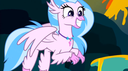 Size: 1600x898 | Tagged: safe, imported from derpibooru, screencap, silverstream, classical hippogriff, hippogriff, uprooted, cute, diastreamies, female, grin, jewelry, necklace, smiling, solo