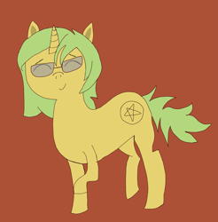 Size: 1901x1933 | Tagged: safe, artist:darkderp, imported from derpibooru, oc, oc:infernal, unicorn, cute, glasses