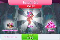 Size: 1269x854 | Tagged: safe, idw, imported from derpibooru, flashfire, mina, dragon, claws, comic book, costs real money, dragoness, english, female, gameloft, gem, horns, idw showified, my little pony: magic princess, numbers, official, pencil, sale, solo, solo focus, spread wings, tail, text, wings