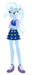 Size: 267x624 | Tagged: safe, artist:lorenzodennis28, artist:selenaede, imported from derpibooru, trixie, human, equestria girls, friendship games, base used, clothes, crossed arms, high heels, school spirit, school uniform, schoolgirl, shoes, simple background, solo, white background