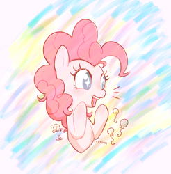 Size: 1642x1671 | Tagged: safe, artist:fipoki, imported from derpibooru, pinkie pie, earth pony, pony, bust, cute, diapinkes, female, mare, open mouth, smiling, solo, starry eyes, wingding eyes