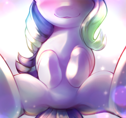 Size: 2063x1942 | Tagged: safe, artist:kurogewapony, imported from derpibooru, starlight glimmer, pony, unicorn, abstract background, close-up, cute, female, glimmerbetes, hooves to the chest, looking at you, mare, smiling, smiling at you, solo, sparkles