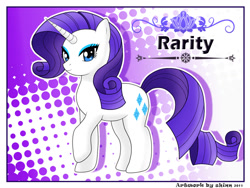 Size: 1024x768 | Tagged: safe, alternate version, artist:shinn3, imported from derpibooru, rarity, pony, unicorn, digital art, female, horn, looking at you, mare, solo, tail, thighs