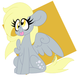 Size: 1280x1280 | Tagged: safe, artist:ladylullabystar, imported from derpibooru, derpy hooves, pegasus, pony, :p, simple background, solo, tongue out, transparent background