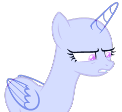 Size: 821x754 | Tagged: safe, artist:lilith1light, imported from derpibooru, oc, oc only, alicorn, pony, alicorn oc, base, bust, eyelashes, female, frown, horn, mare, simple background, solo, transparent background, wings