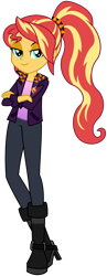 Size: 3977x10232 | Tagged: safe, artist:emeraldblast63, artist:rileyav, imported from derpibooru, sunset shimmer, human, equestria girls, female, looking at you, simple background, smiling, smiling at you, solo, transparent background