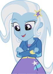Size: 736x1024 | Tagged: safe, imported from twibooru, trixie, equestria girls, image, needs more jpeg, solo